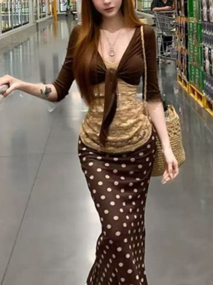 Cami Top Lace - Japoński Zestaw Vintage 3-częściowy Damski: Wąska