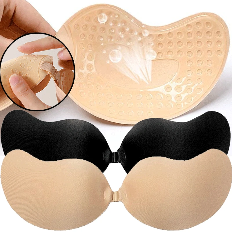 Push Up Bra Padded - Wielorazowe samoprzylepne nakładki na sutki, rozmiary