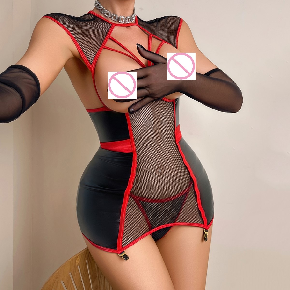 Hurtownia: Seksowna, prześwitu – Garter Belt Set recenzja i cena