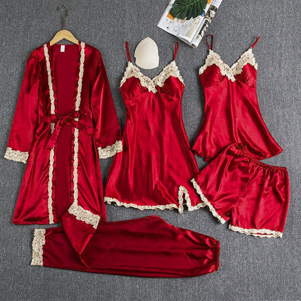 Jedwabna zestaw piżamy eleganc – Robe Silk Women recenzja i cena