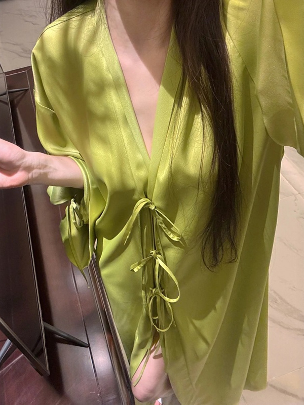 Lekki, długi kardigan z jedwab – Robe Silk Women recenzja i cena