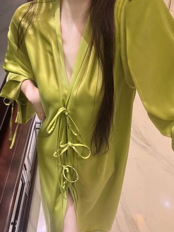 Lekki, długi kardigan z jedwab – Robe Silk Women recenzja i cena